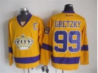 Los Angeles Kings #99 Wayne Gretzky Yellow 3rd Hockey Jerseys