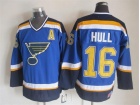 St.Louis Blues #16 Brett Hull Blue New Style CCM Jerseys