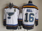 St.Louis Blues #16 Brett Hull White New Style CCM Jerseys