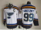 St.Louis Blues #99 Wayne Gretzky White New Style CCM Jerseys