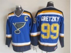 St.Louis Blues #99 Wayne Gretzky Blue New Style CCM Jerseys