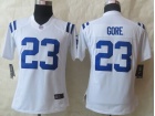 Women Nike Indianapolis Colts #23 Frank Gore White Limited Jerseys