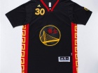 Golden State Warriors #30 Stephen Curry Black Chinese New Year Jerseys