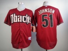 Arizona Diamondbacks #51 Randy Johnson Red Cool Base Jerseys