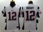 New England Patriots #12 Tom Brady White Nike Limited Jerseys