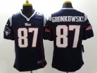 New England Patriots #87 Rob Gronkowski Blue Nike Limited Jerseys