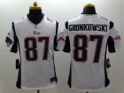 New England Patriots #87 Rob Gronkowski White Nike Limited Jerseys