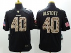 Tampa Bay Buccaneers #40 Mike Alstott Black Salute To Service Nike Limited Jerseys