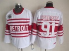 Detroit Red Wings #91 Sergei Fedorov White With 75th Patch CCM Jerseys