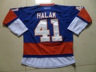 New York Islanders #41 Jaroslav Halak Blue Hockey Jerseys