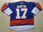 New York Islanders #17 Matt Martin Blue Hockey Jerseys