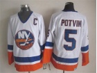 New York Islanders #5 Denis Potvin White CCM Hockey Jerseys