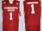 Washington State Cougars #1 Klay Thompson Red College Basketball Jerseys