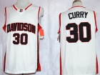 Davidson Wildcat #30 Stephen Curry White College Basketball Jerseys