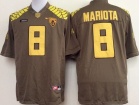 Oregon Duck #8 Marcus Mariota Brown College Football Limited Jerseys