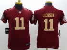 Youth Nike Washington Redskins #11 Desean Jackson Red With Gold Number Limited Jerseys