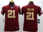 Youth Nike Washington Redskins #21 Sean Tylor Red With Gold Number Limited Jerseys