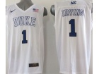 Duke Blue Devils #1 Irvin White 2015 ACC Patch NCAA Authentic Basketball Performance Jerseys