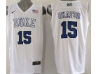 Duke Blue Devils #15 Jahlil Okafor White 2015 ACC Patch NCAA Authentic Basketball Performance Jerseys