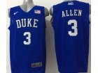 Duke Blue Devils #3 Allen Blue 2015 ACC Patch NCAA Authentic Basketball Performance Jerseys