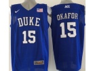 Duke Blue Devils #15 Okafor Blue 2015 ACC Patch NCAA Authentic Basketball Performance Jerseys