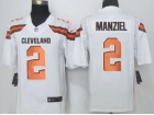 Cleveland Browns #2 Johnny Manziel White New Style Nike Limited Jerseys