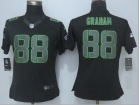 Nike Seattle Seahawks #88 Jimmy Graham Black Impact Women Limited Jersey