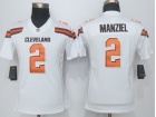 Nike Cleveland Browns #2 Johnny Manziel White Women Limited Jersey