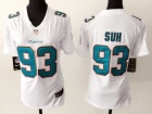 Nike Women Miami Dolphins #93 Ndamukong Suh White Jersey