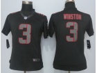 Nike Women Tamp Bay Buccaneers #3 Jameis Winston Black Impact Limited Jersey