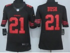 San Francisco 49ers #21 Reggie Bush Black Nike Limited Jersey