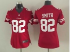 Nike Women San Francisco 49ers #82 Torrey Smith Red Jersey