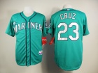 Seattle Mariners #23 Nelson Cruz Green Cool Base Jersey