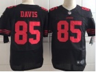 San Francisco 49ers #85 Vernon Davis Black Nike Limited Jersey