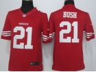 San Francisco 49ers #21 Reggie Bush Red Nike Limited Jersey