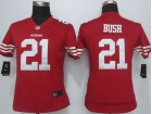 Nike Women San Francisco 49ers #21 Reggie Bush Red Jersey