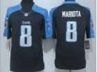 Tennessee Titans #8 Marcus Mariota Dark Blue Nike Limited Jerseys