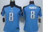 Nike Women Tennessee Titans #8 Marcus Mariota Baby Blue Nike Jerseys