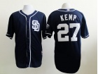 San Diego Padres #27 Matt Kemp Blue Cool Base Jersey