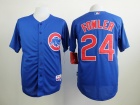 Chicago Cubs #24 Dexter Fowler Blue Cool Base Jersey