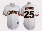 San Francisco Giants #25 Barry Bonds White Turn Back 1989 Jersey