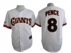 San Francisco Giants #8 Hunter Pence White Turn Back 1989 Jersey