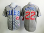 Chicago Cubs #22 Addison Russell Grey Cool Base Jersey