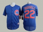 Chicago Cubs #22 Addison Russell Blue Cool Base Jersey