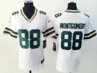 Nike Green Bay Packers #88 Ty Montgomery White Women Jersey