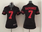 Nike San Francisco 49ers #7 Colin Kaepernick Black Women Jersey