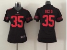 Nike San Francisco 49ers #35 Eric Reid Black Women Jersey