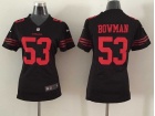 Nike San Francisco 49ers #53 NaVorro Bowman Black Women Jersey