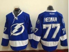 Tampa Bay Lightning #77 Victor Hedman Blue Hockey Jerseys