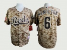 Cincinnati Reds #6 Billy Hamilton Camo Cool Base Jersey